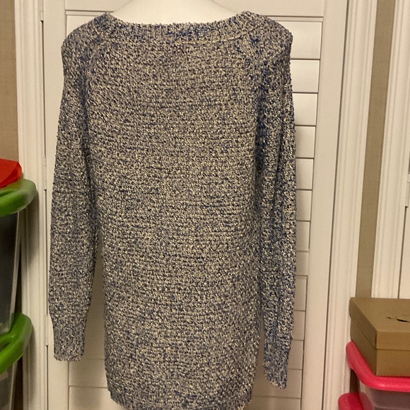 Peck & Peck Textured Blue Sweater - Picture 4 of 8